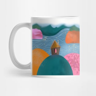 House on the hill 🏠🏔🌊 Mug